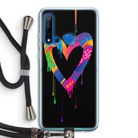 CaseCompany Melts My Heart: Huawei P20 Lite (2019) Transparant Hoesje met koord