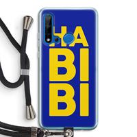 CaseCompany Habibi Blue: Huawei P20 Lite (2019) Transparant Hoesje met koord