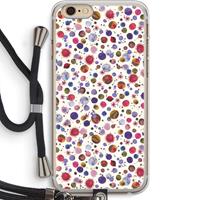 CaseCompany Planets Space: iPhone 6 PLUS / 6S PLUS Transparant Hoesje met koord
