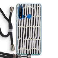 CaseCompany Moroccan stripes: Huawei P20 Lite (2019) Transparant Hoesje met koord