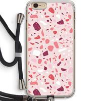 CaseCompany Terrazzo N°15: iPhone 6 PLUS / 6S PLUS Transparant Hoesje met koord