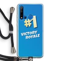 CaseCompany Victory Royale: Huawei P20 Lite (2019) Transparant Hoesje met koord