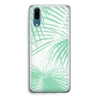 CaseCompany Palmbladeren: Huawei P20 Transparant Hoesje