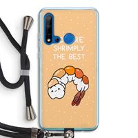 CaseCompany You're Shrimply The Best: Huawei P20 Lite (2019) Transparant Hoesje met koord