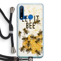 CaseCompany Let it bee: Huawei P20 Lite (2019) Transparant Hoesje met koord