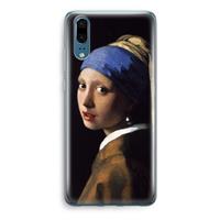 CaseCompany The Pearl Earring: Huawei P20 Transparant Hoesje