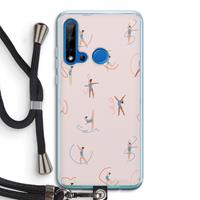 CaseCompany Dancing #3: Huawei P20 Lite (2019) Transparant Hoesje met koord