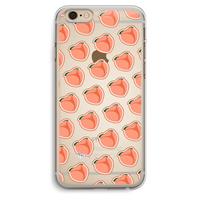 CaseCompany Just peachy: iPhone 6 Plus / 6S Plus Transparant Hoesje