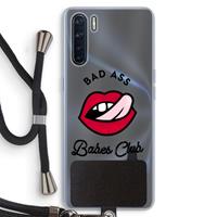 CaseCompany Badass Babes Club: Oppo A91 Transparant Hoesje met koord