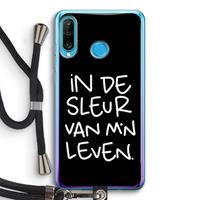 CaseCompany De Sleur: Huawei P30 Lite Transparant Hoesje met koord