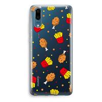 CaseCompany Chicken 'n Fries: Huawei P20 Transparant Hoesje