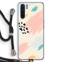 CaseCompany Sunday Chillings: Oppo A91 Transparant Hoesje met koord