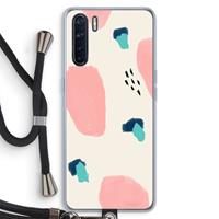 CaseCompany Monday Surprise: Oppo A91 Transparant Hoesje met koord