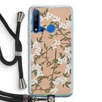 CaseCompany Blossoming spring: Huawei P20 Lite (2019) Transparant Hoesje met koord