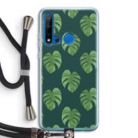 CaseCompany Monstera leaves: Huawei P20 Lite (2019) Transparant Hoesje met koord