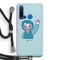 CaseCompany Zwaai: Huawei P20 Lite (2019) Transparant Hoesje met koord