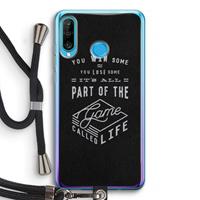 CaseCompany Life: Huawei P30 Lite Transparant Hoesje met koord