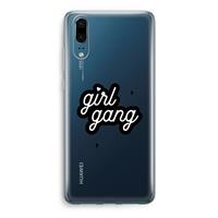 CaseCompany Girl Gang: Huawei P20 Transparant Hoesje