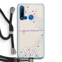 CaseCompany Sterren: Huawei P20 Lite (2019) Transparant Hoesje met koord