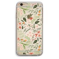 CaseCompany Sweet little flowers: iPhone 6 Plus / 6S Plus Transparant Hoesje