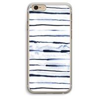 CaseCompany Ink Stripes: iPhone 6 Plus / 6S Plus Transparant Hoesje