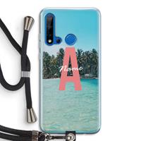 CaseCompany Pacific Dream: Huawei P20 Lite (2019) Transparant Hoesje met koord