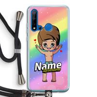 CaseCompany Chibi Maker man: Huawei P20 Lite (2019) Transparant Hoesje met koord