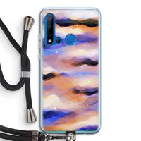 CaseCompany Donkere Wolken: Huawei P20 Lite (2019) Transparant Hoesje met koord