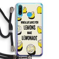 CaseCompany Lemonade: Huawei P30 Lite Transparant Hoesje met koord