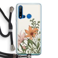 CaseCompany Floral bouquet: Huawei P20 Lite (2019) Transparant Hoesje met koord