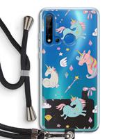 CaseCompany Fantasiewereld: Huawei P20 Lite (2019) Transparant Hoesje met koord