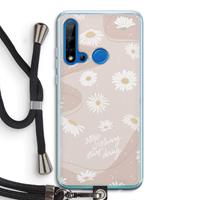 CaseCompany Daydreaming becomes reality: Huawei P20 Lite (2019) Transparant Hoesje met koord