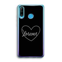 CaseCompany Forever heart black: Huawei P30 Lite Transparant Hoesje