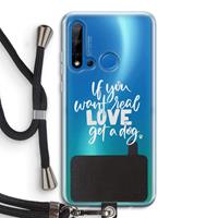 CaseCompany Partner in crime: Huawei P20 Lite (2019) Transparant Hoesje met koord