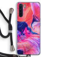 CaseCompany Earth And Ocean: Oppo A91 Transparant Hoesje met koord