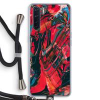 CaseCompany Endless Descent: Oppo A91 Transparant Hoesje met koord