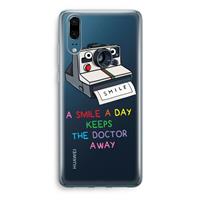 CaseCompany Smile: Huawei P20 Transparant Hoesje