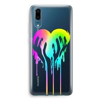 CaseCompany Hold My Heart: Huawei P20 Transparant Hoesje