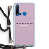 CaseCompany gij beslist: Huawei P20 Lite (2019) Transparant Hoesje met koord