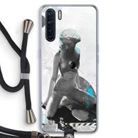 CaseCompany I will not feel a thing: Oppo A91 Transparant Hoesje met koord
