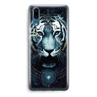 CaseCompany Darkness Tiger: Huawei P20 Transparant Hoesje
