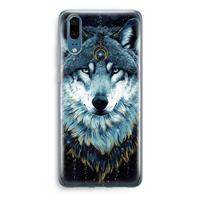 CaseCompany Darkness Wolf: Huawei P20 Transparant Hoesje
