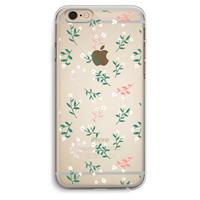 CaseCompany Small white flowers: iPhone 6 Plus / 6S Plus Transparant Hoesje