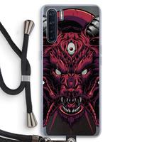 CaseCompany Hell Hound and Serpents: Oppo A91 Transparant Hoesje met koord