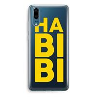 CaseCompany Habibi Blue: Huawei P20 Transparant Hoesje