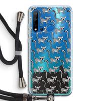 CaseCompany Makis: Huawei P20 Lite (2019) Transparant Hoesje met koord