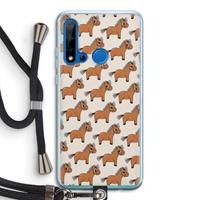 CaseCompany Pony: Huawei P20 Lite (2019) Transparant Hoesje met koord