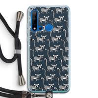 CaseCompany Makis: Huawei P20 Lite (2019) Transparant Hoesje met koord