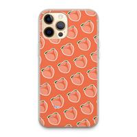 CaseCompany Just peachy: iPhone 13 Pro Max Transparant Hoesje