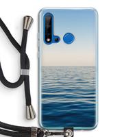 CaseCompany Water horizon: Huawei P20 Lite (2019) Transparant Hoesje met koord